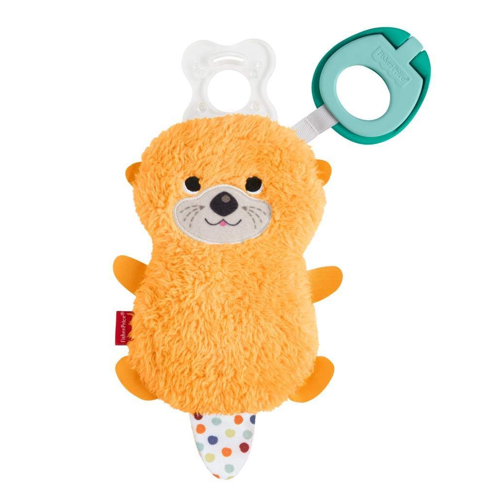 Fisher-Price Clipimals Universal Pacifier Holder plush otter pacifier holder for baby