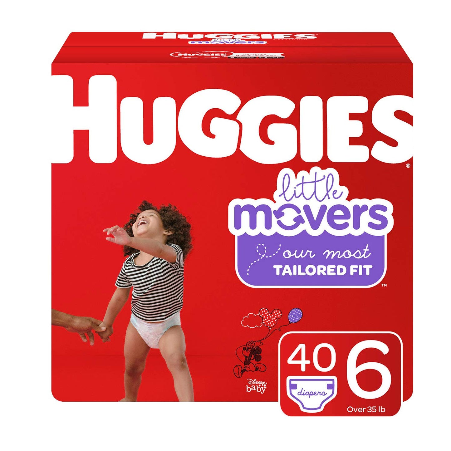 Huggies Little Movers Baby Diapers Size 6 40 Ct