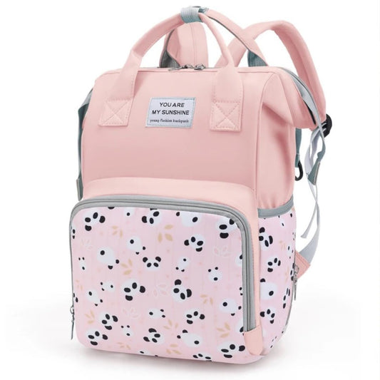 MARYAS Small Diaper Bag Backpack - Pink Diaper Bag Backpack for Moms - Diaper Bag Backpack for Girl - Waterproof Baby Bag for Mom with Insulated Pockets & Stroller Straps Diaper Bags for Baby Girl.