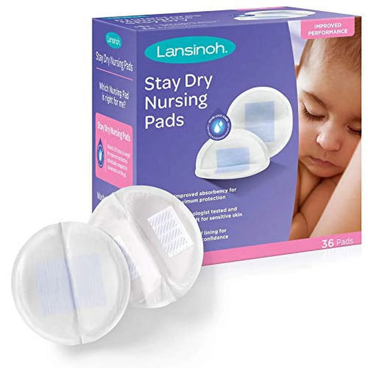 Stay Dry Disposable Nursing Pads for Breastfeeding, 36 Count White