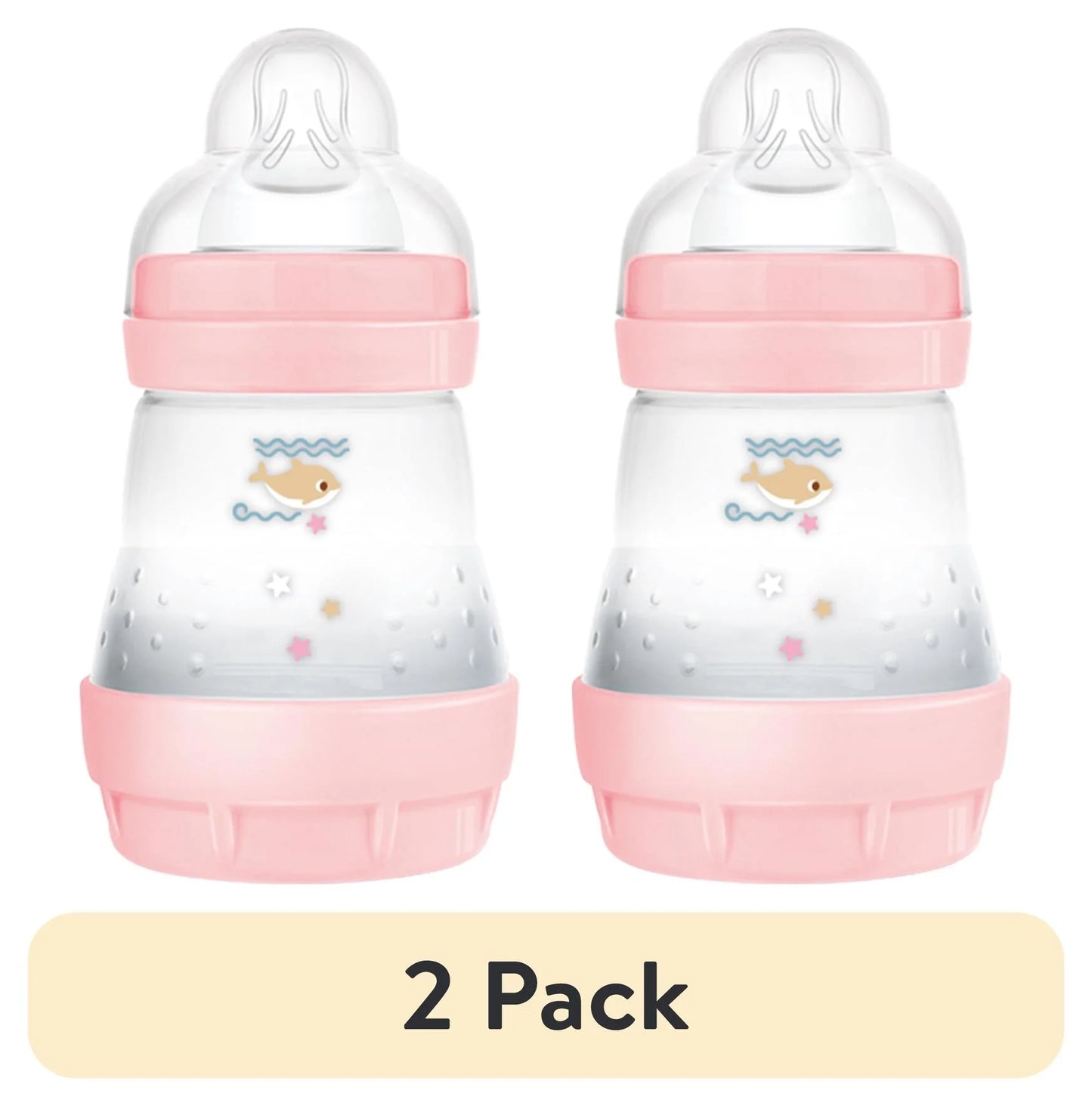 (2 Pack)  Easy Start Anti-Colic Bottle, 5 Oz, Girl, 2 Pack