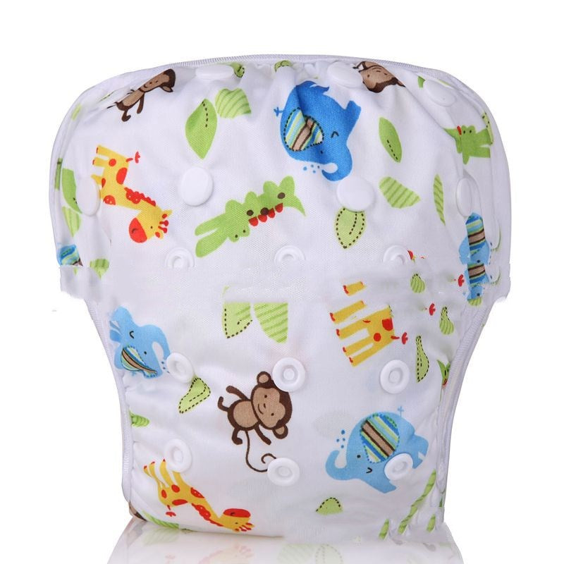 Leakproof Adjustable TPU Swimming Trunks for Babies