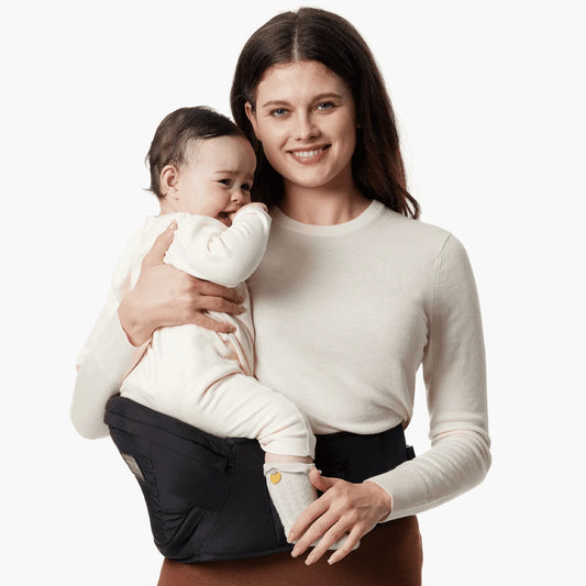 Baby Hip Seat Carrier with Adjustable Waistband 3D Belly Protector EVA Massage Board M Size