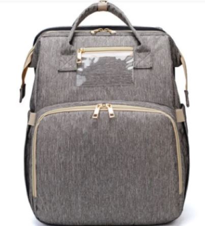 Foldable bed diaper bag