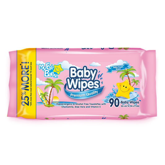 My Fair Baby Premium Baby Wipes Pink 10486-24